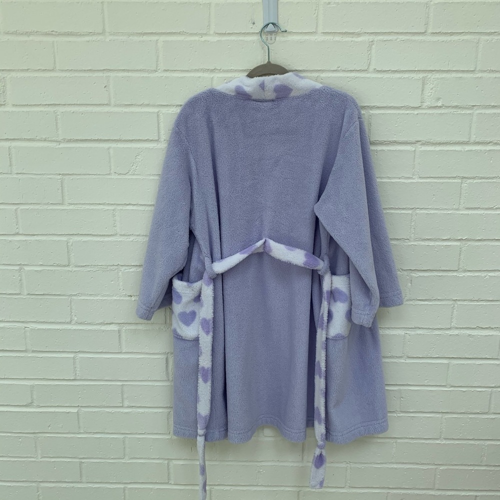 Imaginations Kids Lavender Purple Soft Bath Robe - Picture 4 of 8